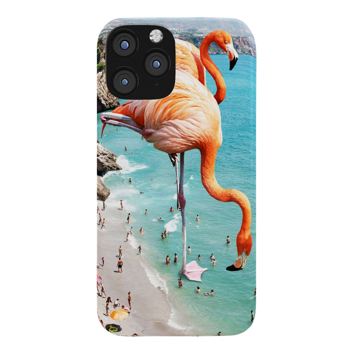 83 Oranges Flamingos on the Beach Wildlife Phone Case