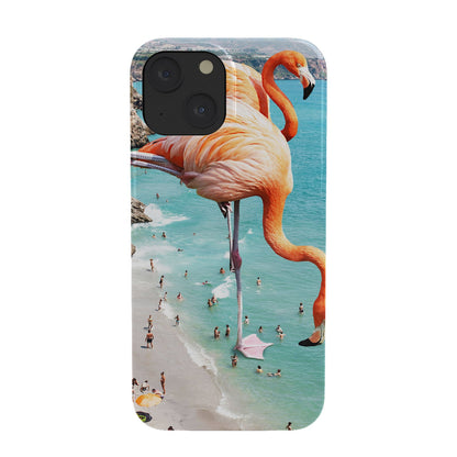 83 Oranges Flamingos on the Beach Wildlife Phone Case