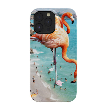 83 Oranges Flamingos on the Beach Wildlife Phone Case