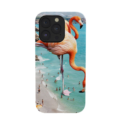 83 Oranges Flamingos on the Beach Wildlife Phone Case