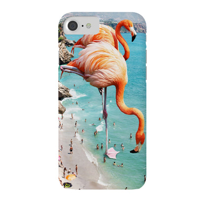 83 Oranges Flamingos on the Beach Wildlife Phone Case