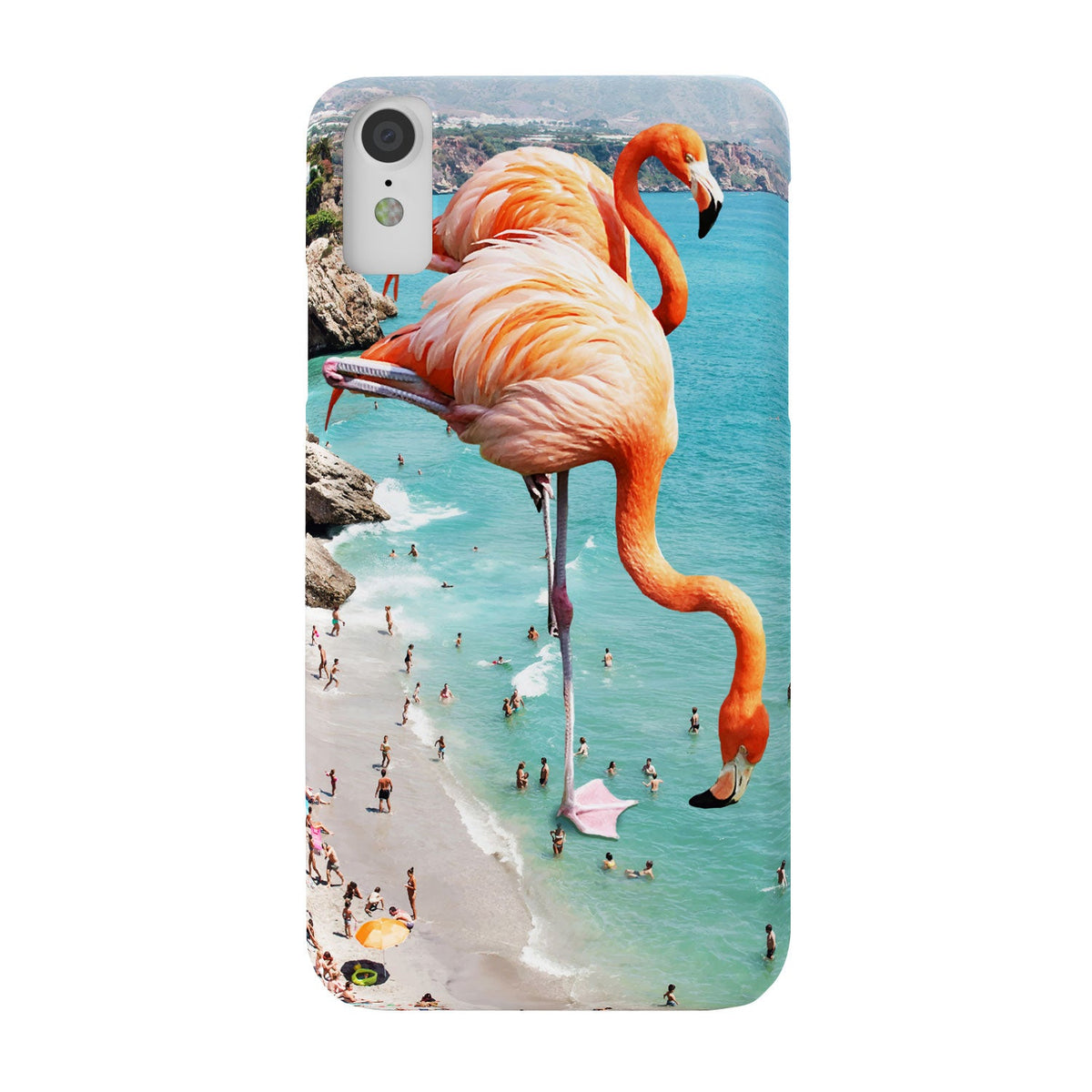83 Oranges Flamingos on the Beach Wildlife Phone Case