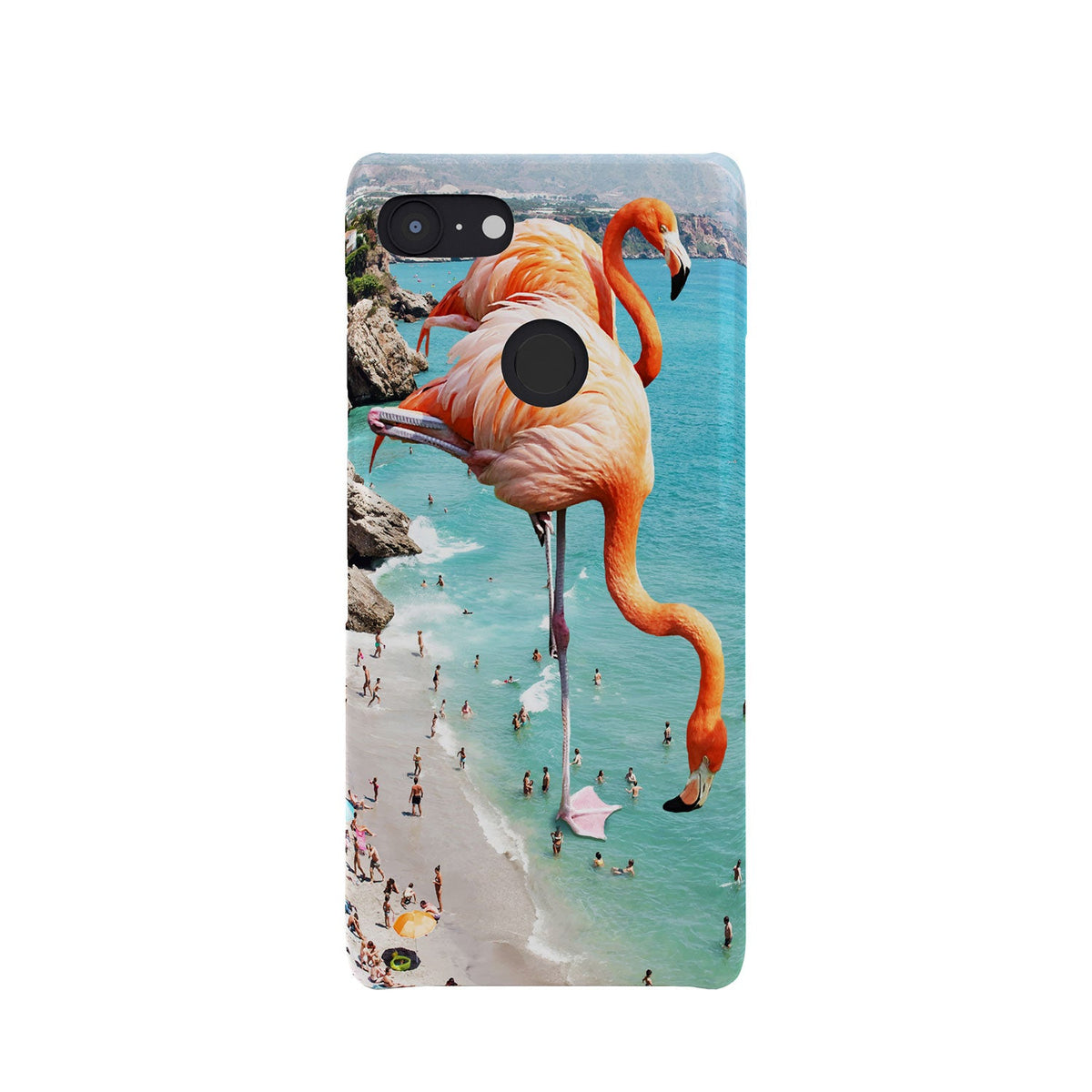 83 Oranges Flamingos on the Beach Wildlife Phone Case