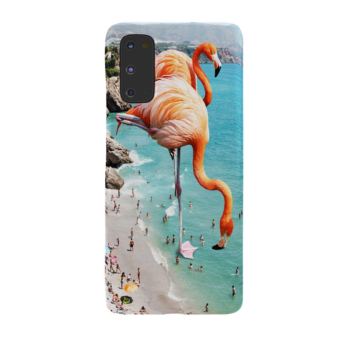 83 Oranges Flamingos on the Beach Wildlife Phone Case