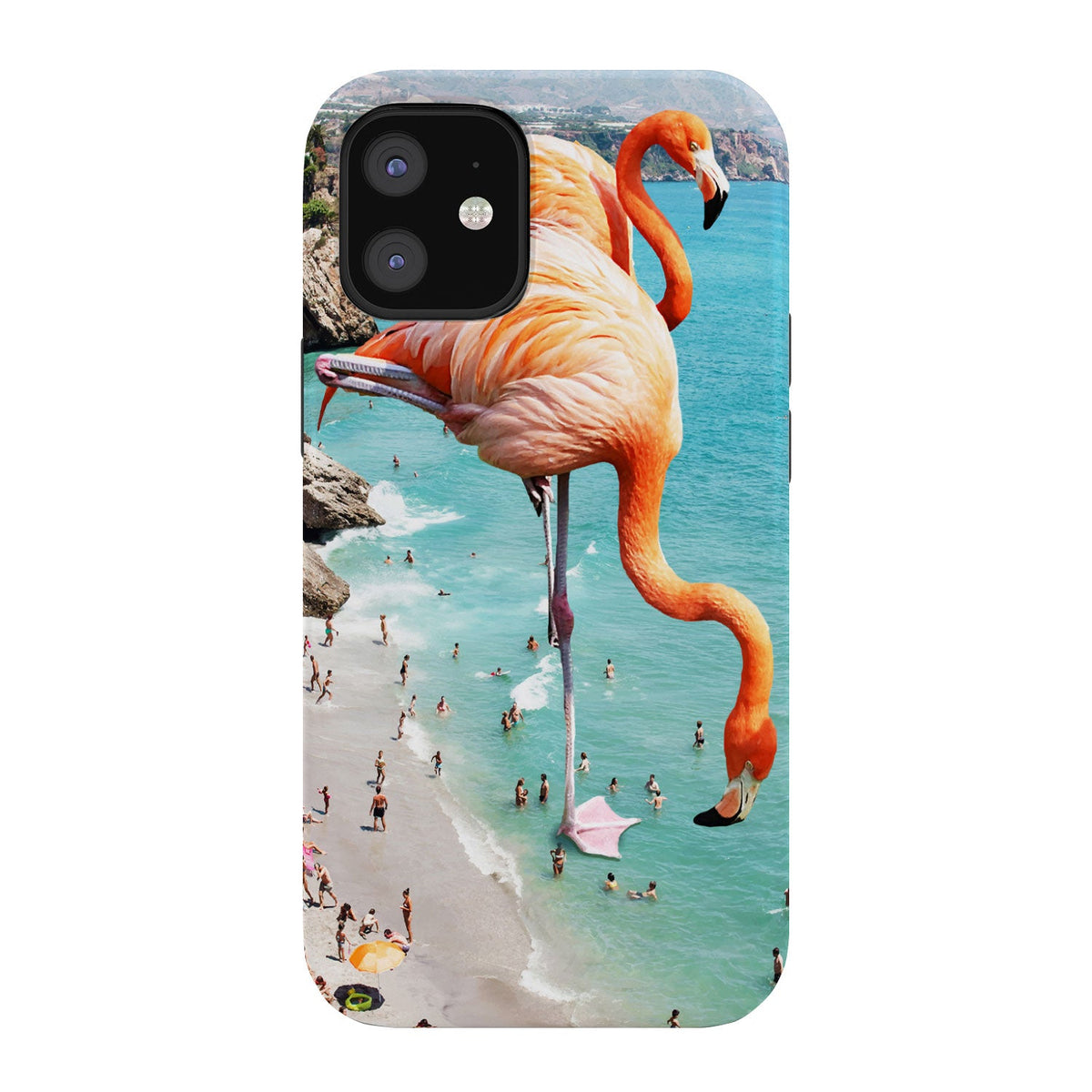 83 Oranges Flamingos on the Beach Wildlife Phone Case