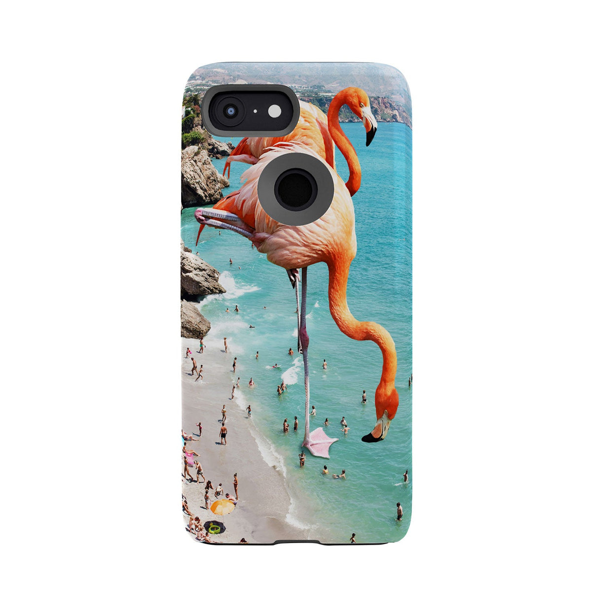 83 Oranges Flamingos on the Beach Wildlife Phone Case