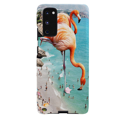 83 Oranges Flamingos on the Beach Wildlife Phone Case