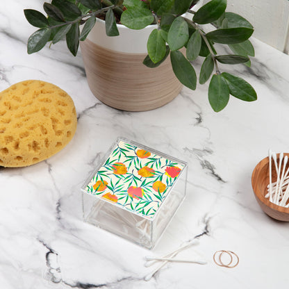 83 Oranges Floral Blush Gold Acrylic Box