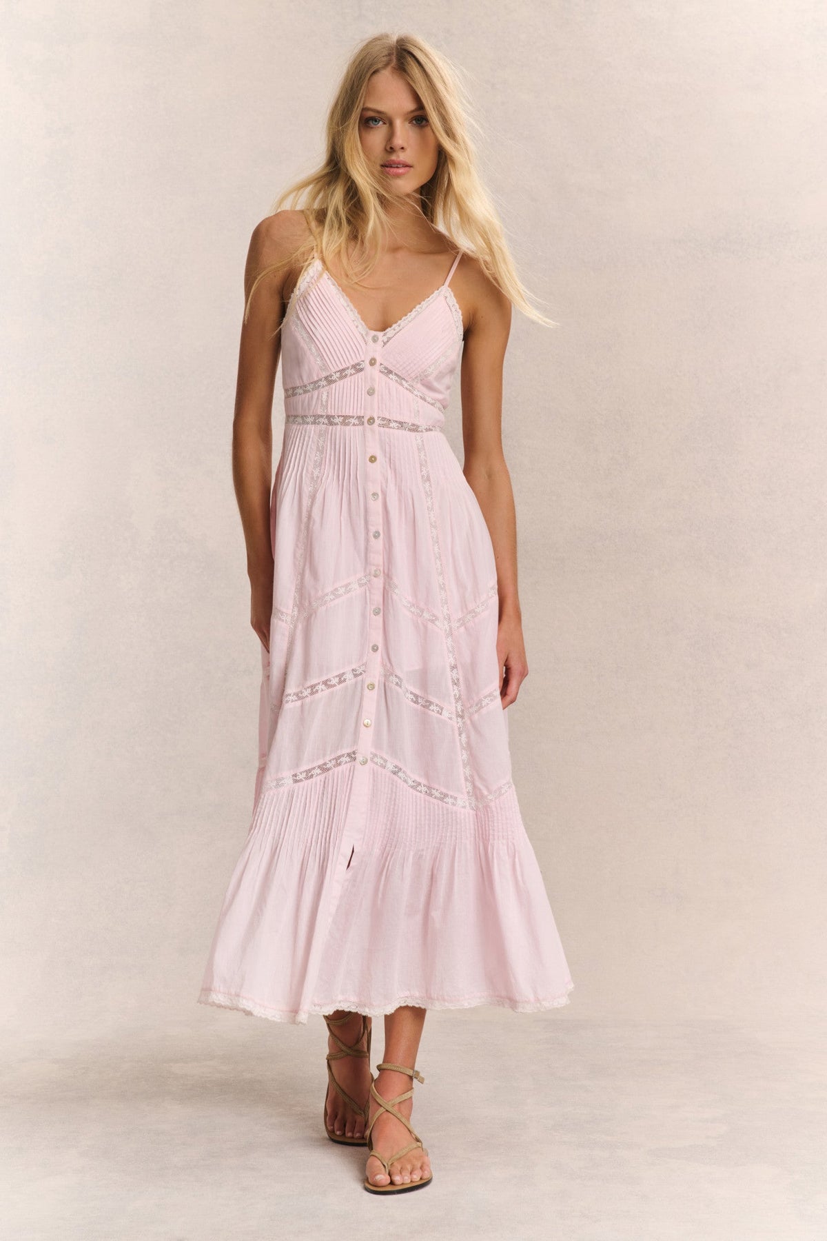 Esilda Heritage Cotton Midi Dress