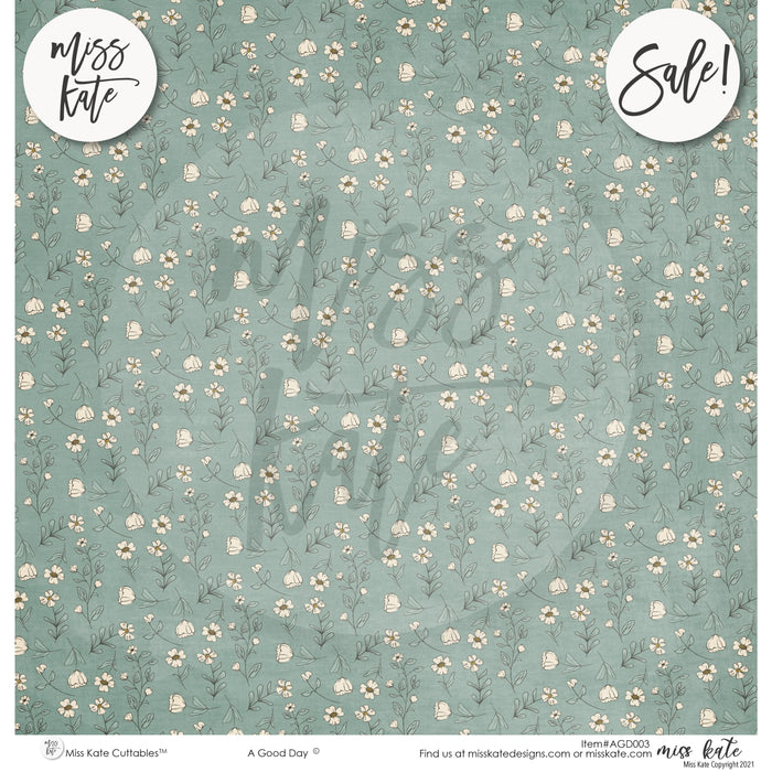 A Good Day-Blue- Paper & Sticker Kit 12X12 (Ds)