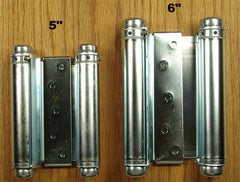 Adjustable Double Acting Spring Hinge - Zinc Plated Finish - Wild West Hardware
