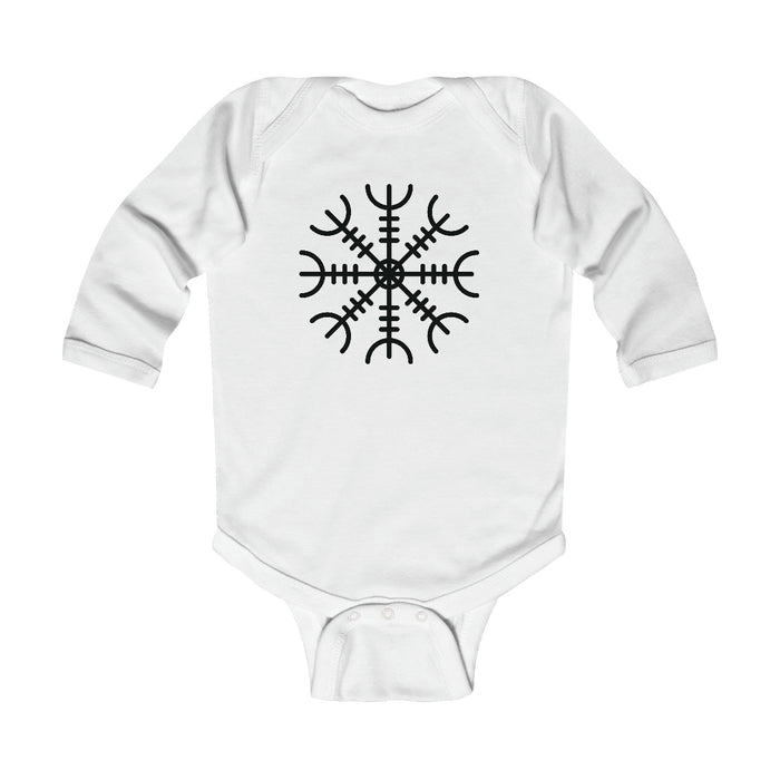 Ægishjálmr Helm of Awe Long Sleeve Bodysuit Scandinavian Design Studio
