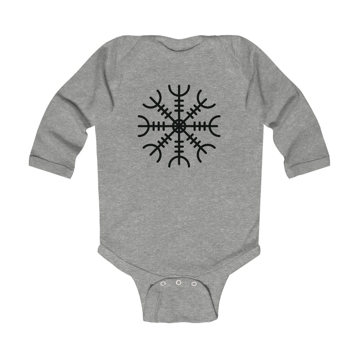 Ægishjálmr Helm of Awe Long Sleeve Bodysuit Scandinavian Design Studio