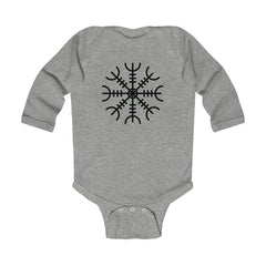 Ægishjálmr Helm of Awe Long Sleeve Bodysuit Scandinavian Design Studio