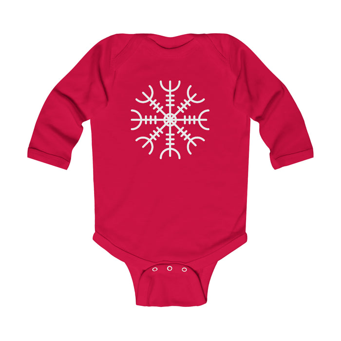 Ægishjálmr Helm of Awe Long Sleeve Bodysuit Scandinavian Design Studio