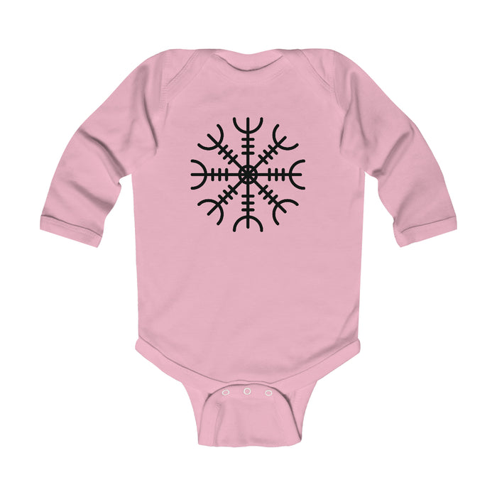 Ægishjálmr Helm of Awe Long Sleeve Bodysuit Scandinavian Design Studio