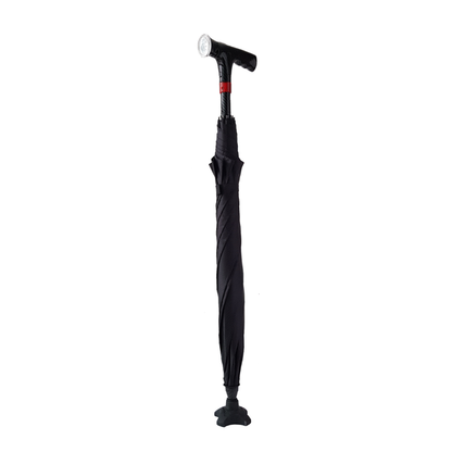 AgeGracefully CarbonBond Smart 2-in-1 Umbrella Walking Cane
