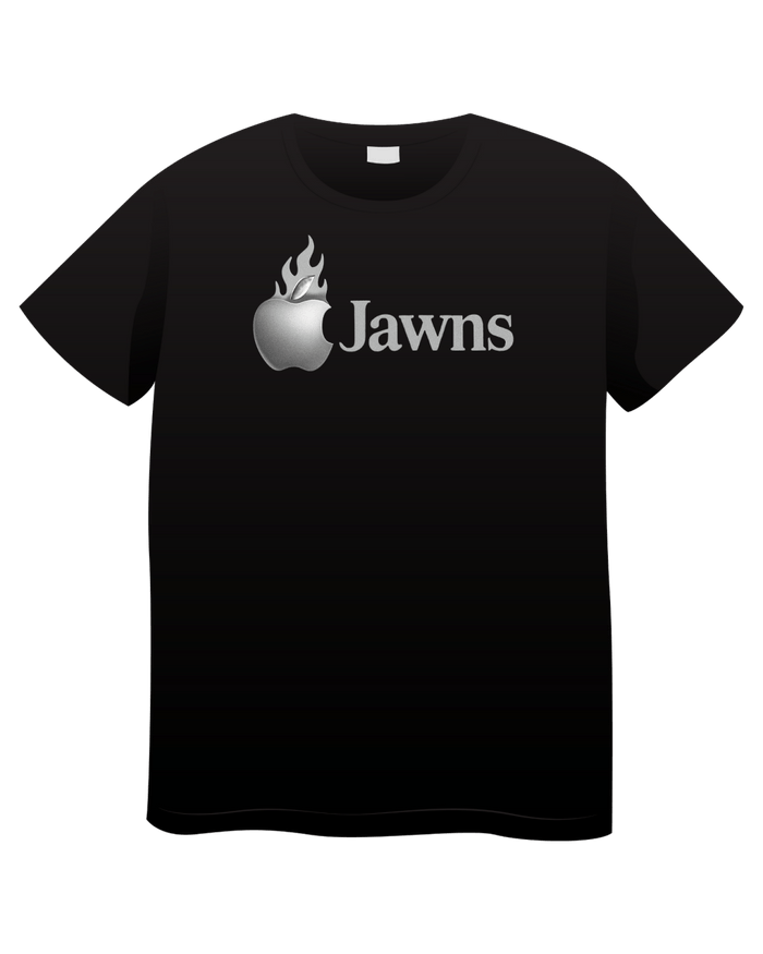 Apple Jawns - Original Jawns - Black T-Shirt - T-Shirt - Jawns on Fire Sneakers & Shoes