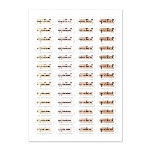 Appointment Planner Sticker Sheet - Neutral Theme