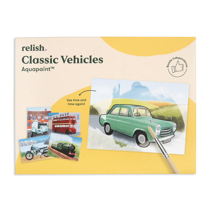AquaPaint Dementia Activity Set (Classic Vehicles)