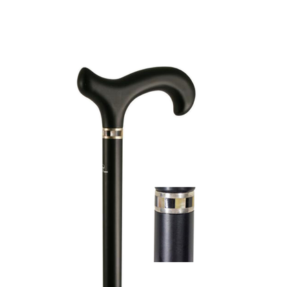 Art Deco Collar Beech Derby Cane