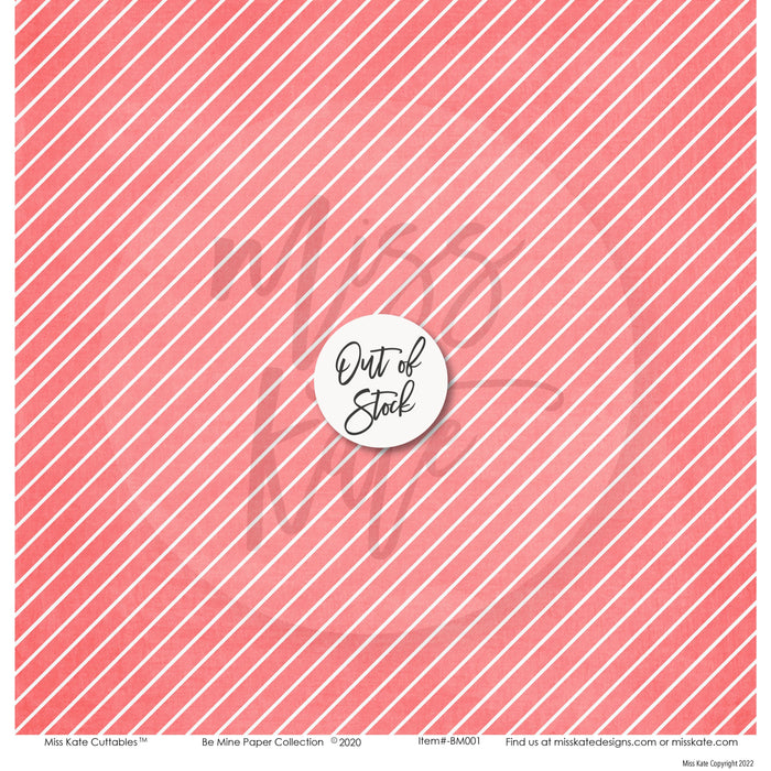Be Mine - For Valentines Day Paper & Sticker Kit 12X12 (Ds)