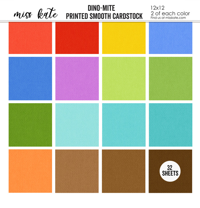 Bargain Bin - Dino Mite - Printed Smooth Cardstock Single-Sided