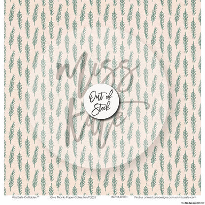 Bargain Bin - Give Thanks Paper & Sticker Kit 12X12 (Ds)