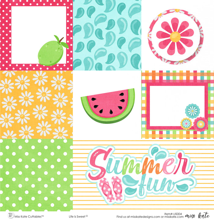 Bargain Bin - Life is Sweet- Paper & Sticker Kit