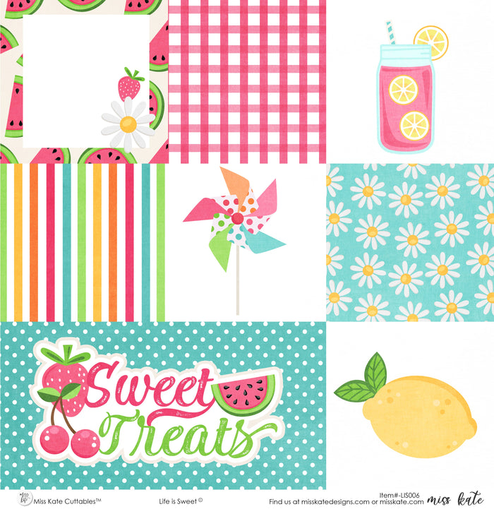 Bargain Bin - Life is Sweet- Paper & Sticker Kit
