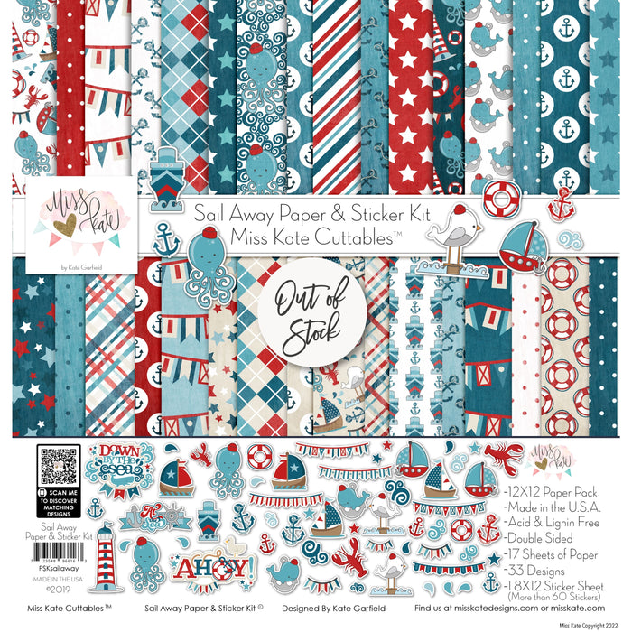 Sail Away - Paper & Sticker Kit 12X12 (Ds)