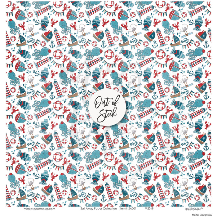 Sail Away - Paper & Sticker Kit 12X12 (Ds)