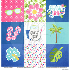 Vacation Time - Paper & Sticker Kit 12X12 (Ds)