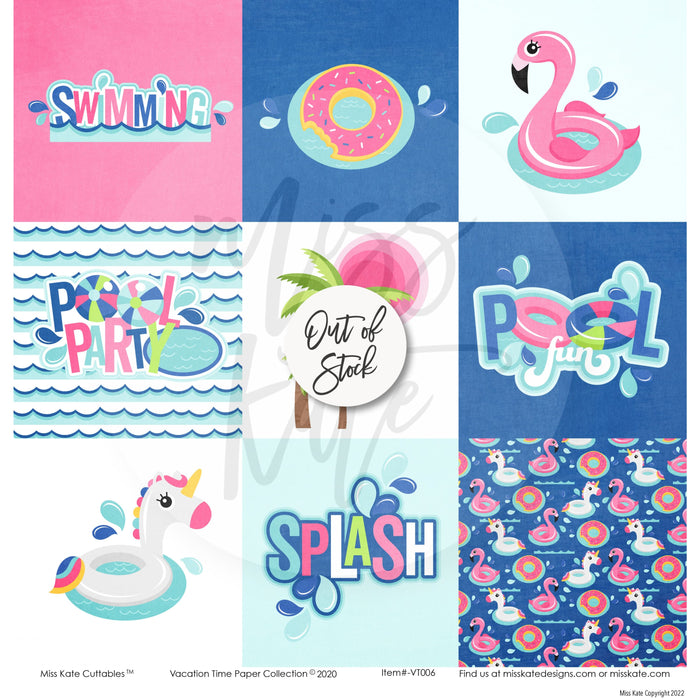 Vacation Time - Paper & Sticker Kit 12X12 (Ds)