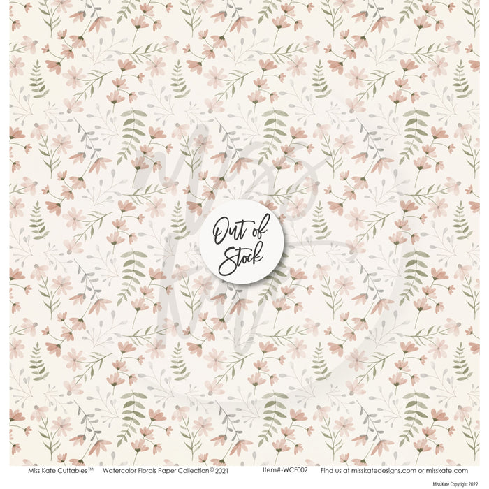 Watercolor Florals - Paper Pack 12X12 (Ds)