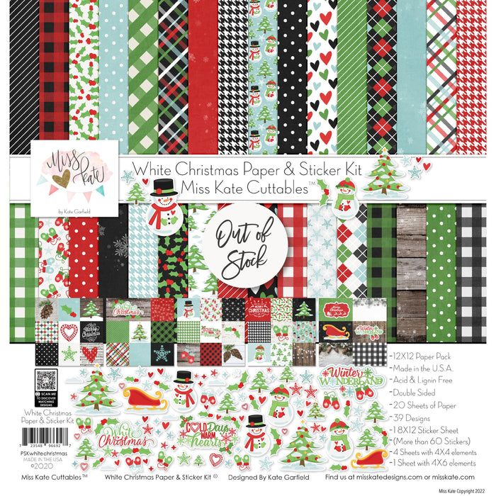 White Christmas - Paper & Sticker Kit 12X12 (Ds)