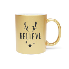 Believe Reindeer Metallic Mug