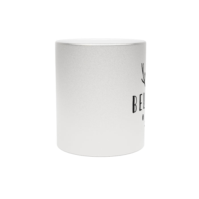 Believe Reindeer Metallic Mug