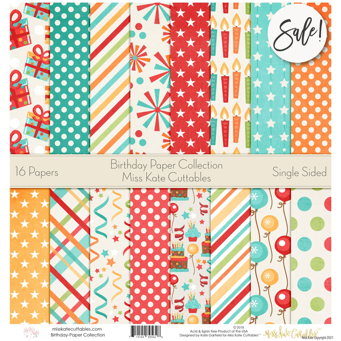 Birthday - Paper Pack 12X12 (Ss)