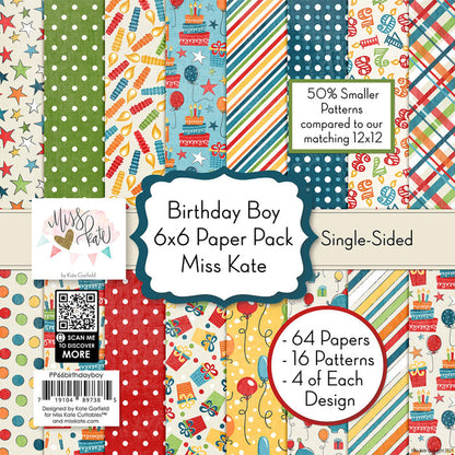 Birthday Boy - 6X6 Paper Pack (Ss)