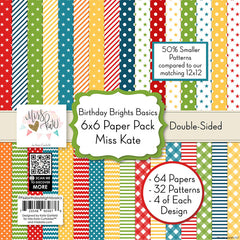 Birthday Brights Basics - 6X6 Paper Pack (Ds)