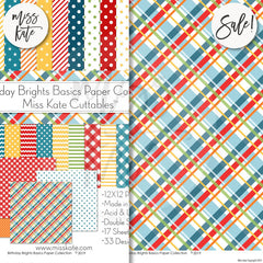 Birthday Brights Basics - Double-Sided Paper Pack 12X12 (Ds)