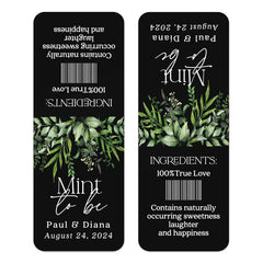 Black & Greenery Tic Tac Labels - XOXOKristen