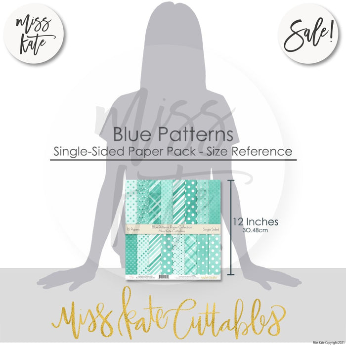 Blue Patterns - Paper Pack 12X12 (Ss)