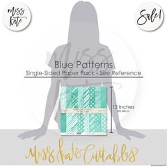 Blue Patterns - Paper Pack 12X12 (Ss)
