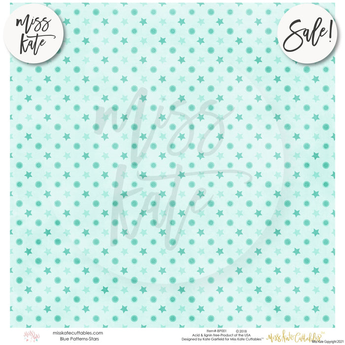 Blue Patterns - Paper Pack 12X12 (Ss)