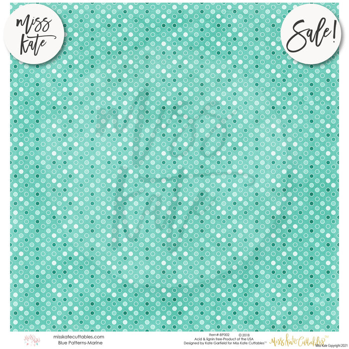 Blue Patterns - Paper Pack 12X12 (Ss)