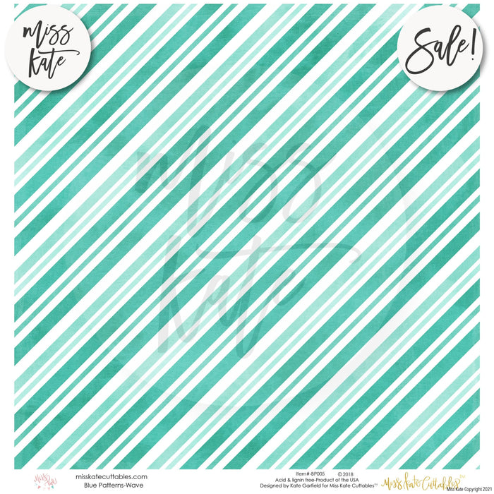 Blue Patterns - Paper Pack 12X12 (Ss)