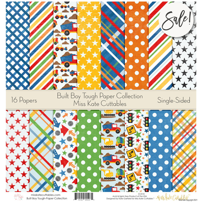 Built Boy Tough - Paper Pack 12X12 (Ss)