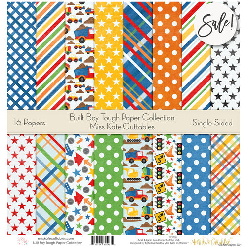 Built Boy Tough - Paper Pack 12X12 (Ss)